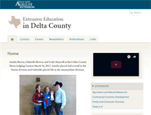 Tablet Screenshot of delta.agrilife.org