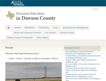 Tablet Screenshot of dawson.agrilife.org