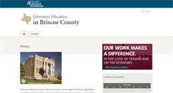 Desktop Screenshot of briscoe.agrilife.org