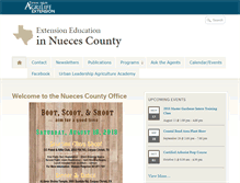 Tablet Screenshot of nueces.agrilife.org