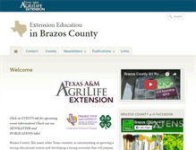 Tablet Screenshot of brazos.agrilife.org