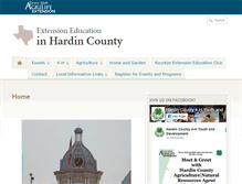 Tablet Screenshot of hardin.agrilife.org