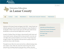 Tablet Screenshot of lamar.agrilife.org