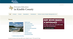 Desktop Screenshot of kimble.agrilife.org
