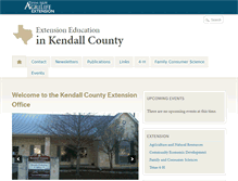 Tablet Screenshot of kendall.agrilife.org