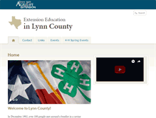 Tablet Screenshot of lynn.agrilife.org