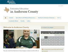 Tablet Screenshot of anderson.agrilife.org