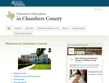 Tablet Screenshot of chambers.agrilife.org