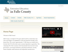 Tablet Screenshot of falls.agrilife.org