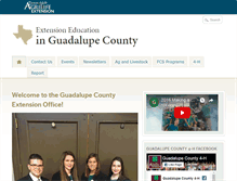 Tablet Screenshot of guadalupe.agrilife.org
