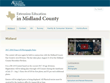 Tablet Screenshot of midland.agrilife.org