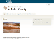 Tablet Screenshot of fisher.agrilife.org