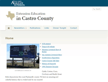 Tablet Screenshot of castro.agrilife.org