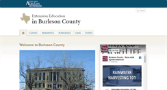 Desktop Screenshot of burleson.agrilife.org