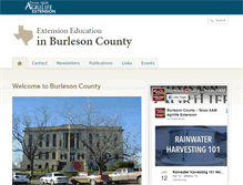 Tablet Screenshot of burleson.agrilife.org