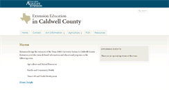 Desktop Screenshot of caldwell.agrilife.org