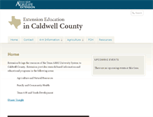 Tablet Screenshot of caldwell.agrilife.org