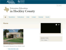 Tablet Screenshot of hockley.agrilife.org