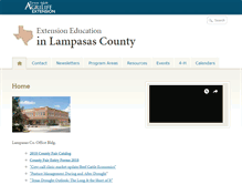 Tablet Screenshot of lampasas.agrilife.org