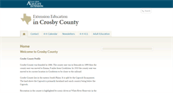 Desktop Screenshot of crosby.agrilife.org