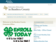 Tablet Screenshot of bandera.agrilife.org