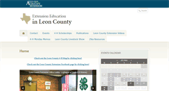 Desktop Screenshot of leon.agrilife.org