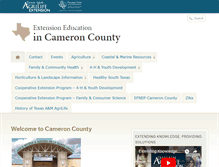 Tablet Screenshot of cameron.agrilife.org