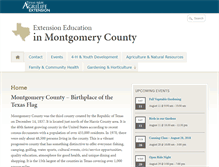 Tablet Screenshot of montgomery.agrilife.org
