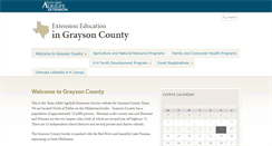 Desktop Screenshot of grayson.agrilife.org