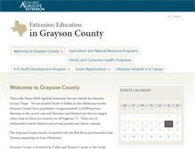 Tablet Screenshot of grayson.agrilife.org