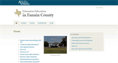 Desktop Screenshot of fannin.agrilife.org