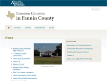 Tablet Screenshot of fannin.agrilife.org
