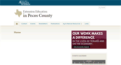 Desktop Screenshot of pecos.agrilife.org