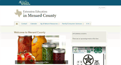 Desktop Screenshot of menard.agrilife.org
