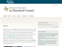 Tablet Screenshot of hansford.agrilife.org