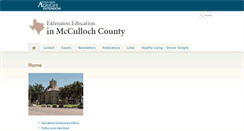 Desktop Screenshot of mcculloch.agrilife.org