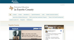 Desktop Screenshot of fayette.agrilife.org