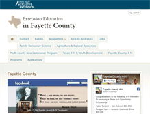 Tablet Screenshot of fayette.agrilife.org