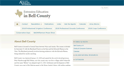 Desktop Screenshot of bell.agrilife.org