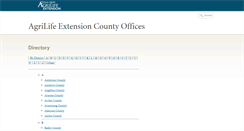 Desktop Screenshot of counties.agrilife.org