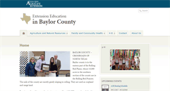 Desktop Screenshot of baylor.agrilife.org