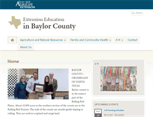 Tablet Screenshot of baylor.agrilife.org