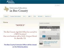Tablet Screenshot of bee.agrilife.org