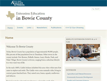 Tablet Screenshot of bowie.agrilife.org