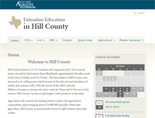 Tablet Screenshot of hill.agrilife.org
