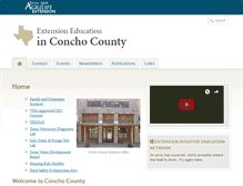 Tablet Screenshot of concho.agrilife.org