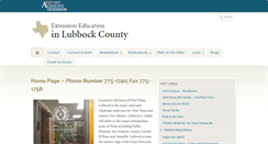 Desktop Screenshot of lubbock.agrilife.org