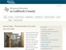 Tablet Screenshot of lubbock.agrilife.org