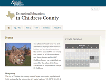 Tablet Screenshot of childress.agrilife.org