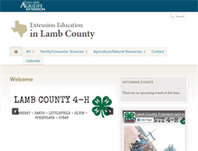 Tablet Screenshot of lamb.agrilife.org
